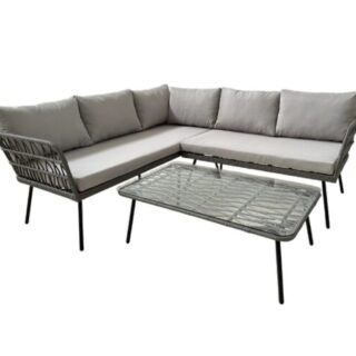 2-ių dalių lauko baldų komplektas Garden Line Cocheta, pilkas/smėlio spalvos
