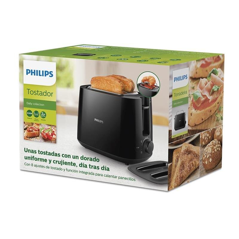 Skrudintuvas Kepimo prietaisas - Philips Daily Collection HD2582/90 2 riekelių 830W balta – Image 2