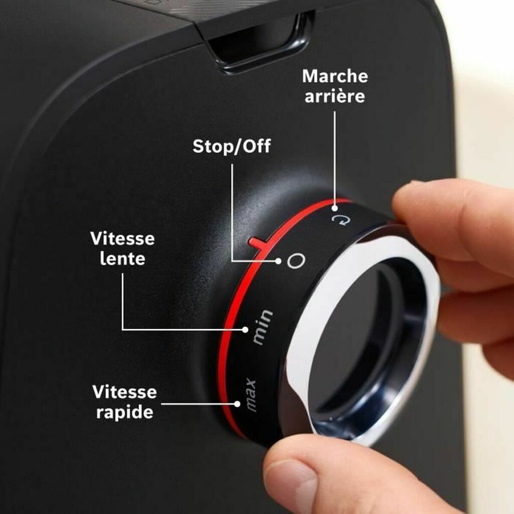 Mėsmalė BOSCH Serija 6 MFWS660B mėsos malimo mašina - 500 W - 3 malimo tinklai - Juoda – Image 2