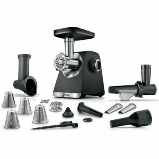 Mėsmalė BOSCH Serija 6 MFWS660B mėsos malimo mašina - 500 W - 3 malimo tinklai - Juoda