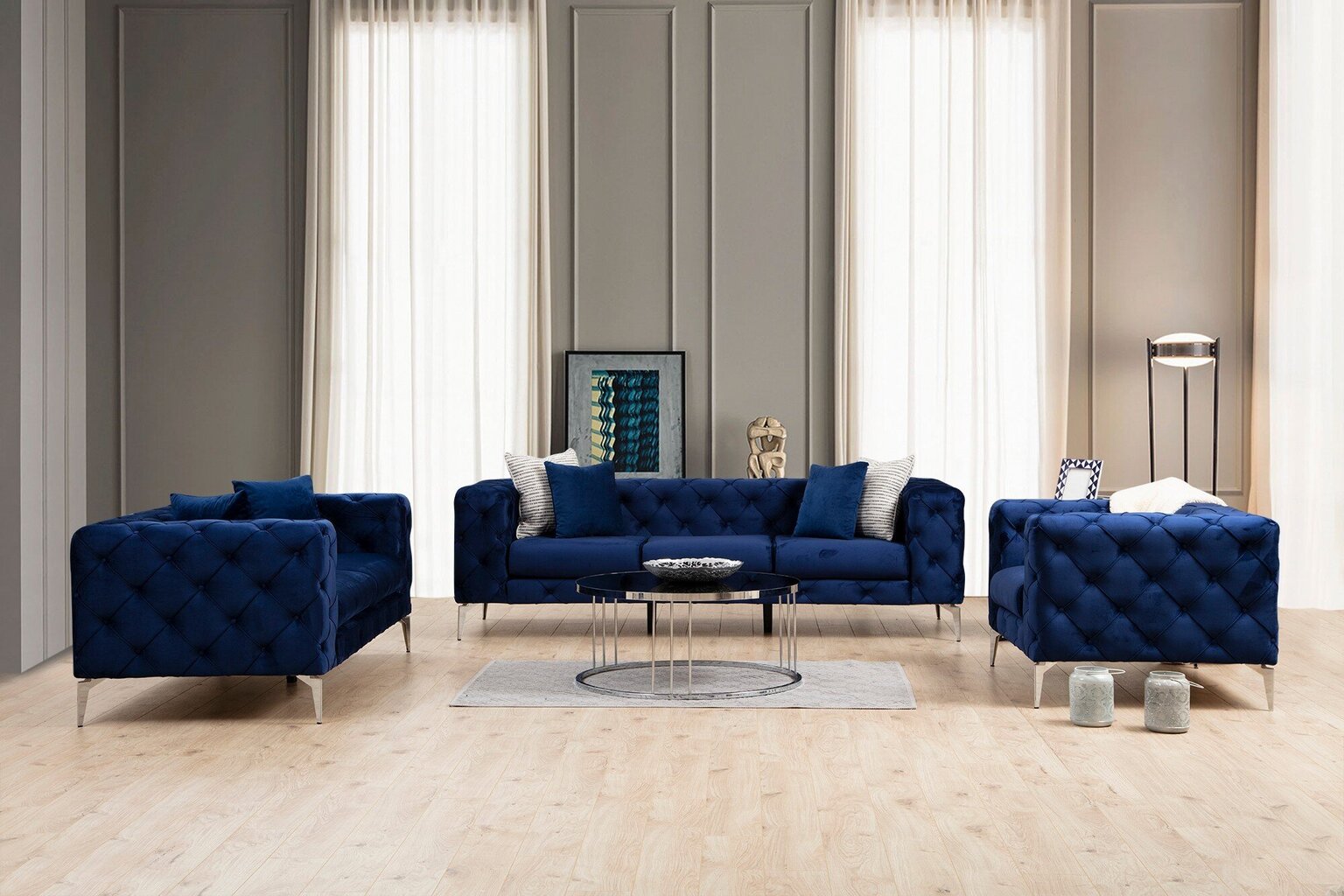 Dvivietė sofa Atelier Del Sofa Como, mėlyna – Image 2