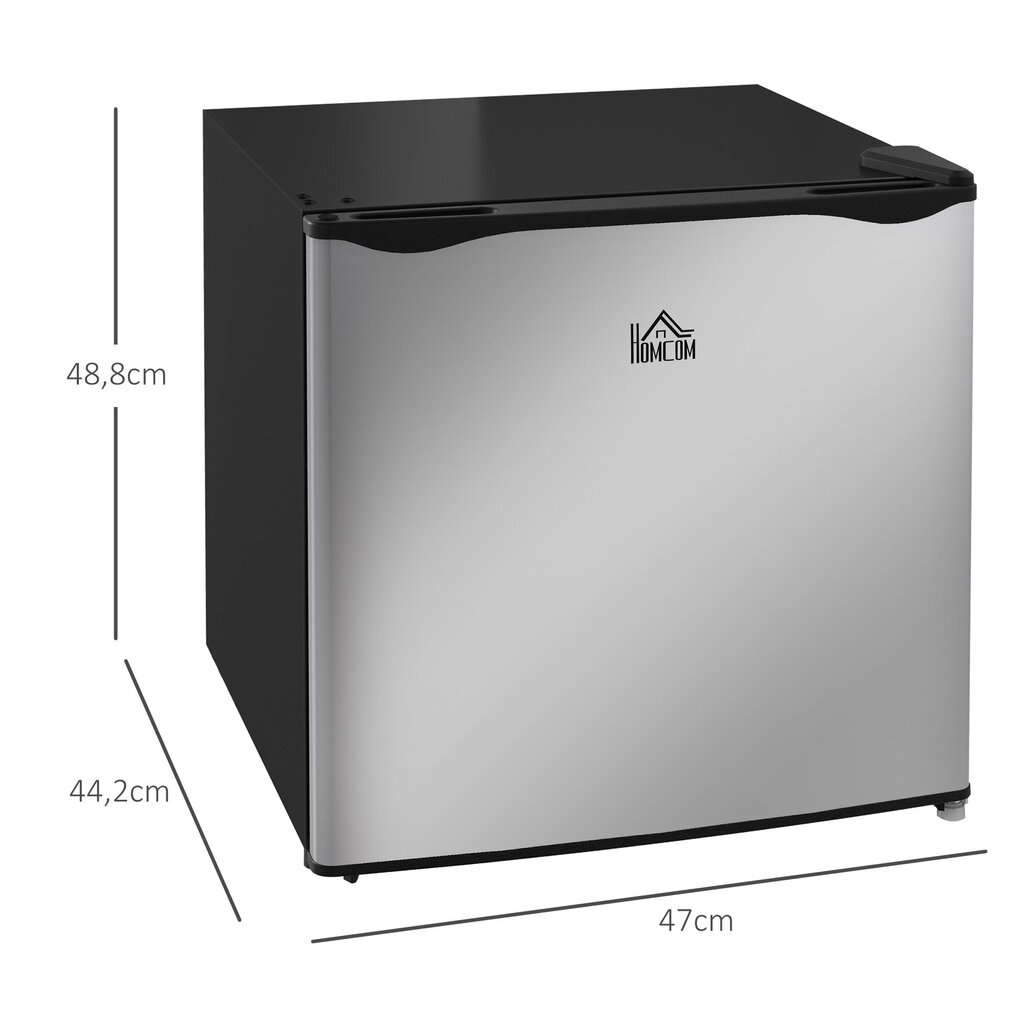 Mažas šaldiklis "HOMCOM" mini šaldiklis, 35 l šaldiklio dėžė, elektrinis, laisvai pastatomas, mini šaldiklis, mini šaldytuvas, nuo -14 iki -24 ℃, 5 pakopų temperatūros reguliavimas, 47 x 44,2 x 48,8 cm, sidabrinės spalvos, Sidabras – Image 5