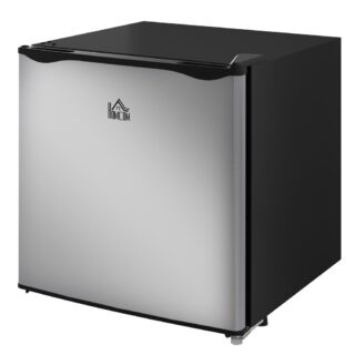 Mažas šaldiklis "HOMCOM" mini šaldiklis, 35 l šaldiklio dėžė, elektrinis, laisvai pastatomas, mini šaldiklis, mini šaldytuvas, nuo -14 iki -24 ℃, 5 pakopų temperatūros reguliavimas, 47 x 44,2 x 48,8 cm, sidabrinės spalvos, Sidabras