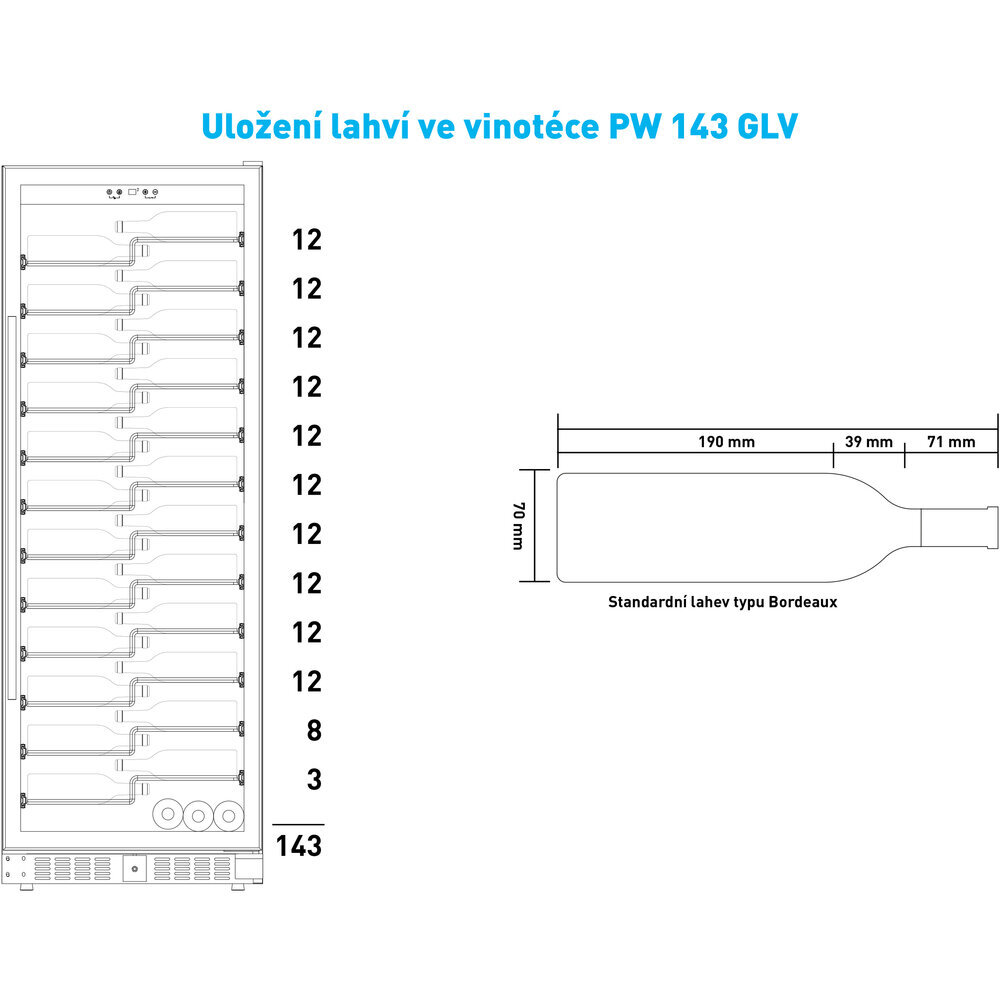 Vyno šaldytuvas Philco PW 143 GLV – Image 5