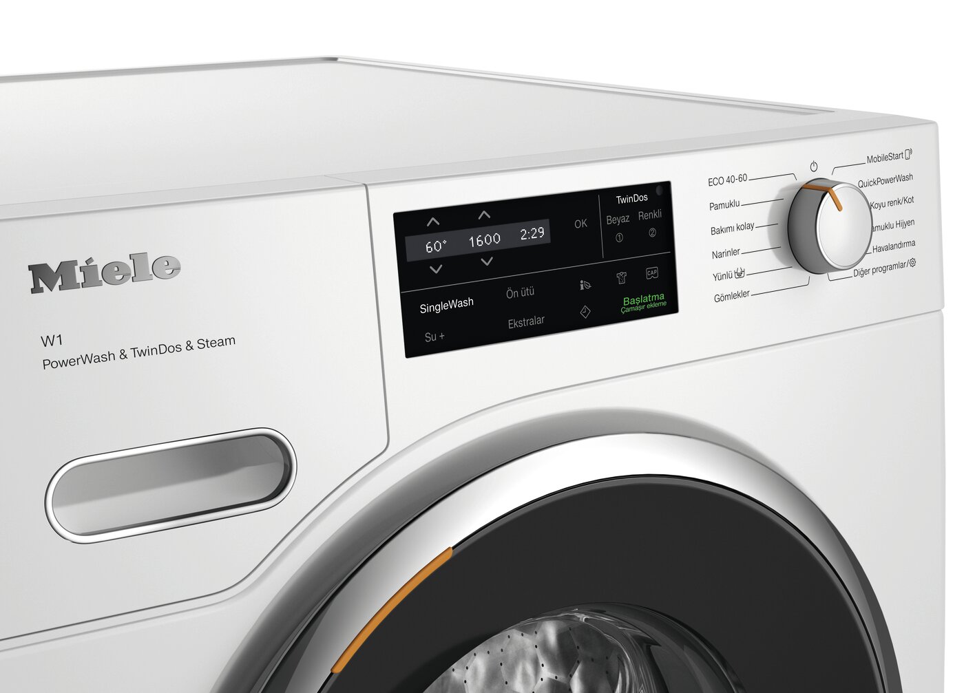 Skalbimo mašina pakraunama iš priekio Miele WWI880WCS 9 kg SteamCare QuickPowerWash – Image 3