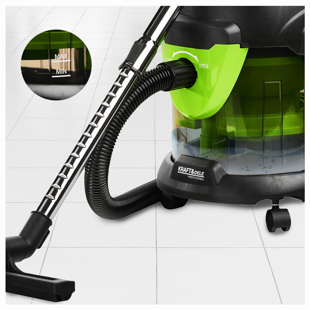 Dulkių siurblys Šlapio/sauso valymo dulkių siurblys su vandens filtru Kraft & Dele KD5157 – Image 4