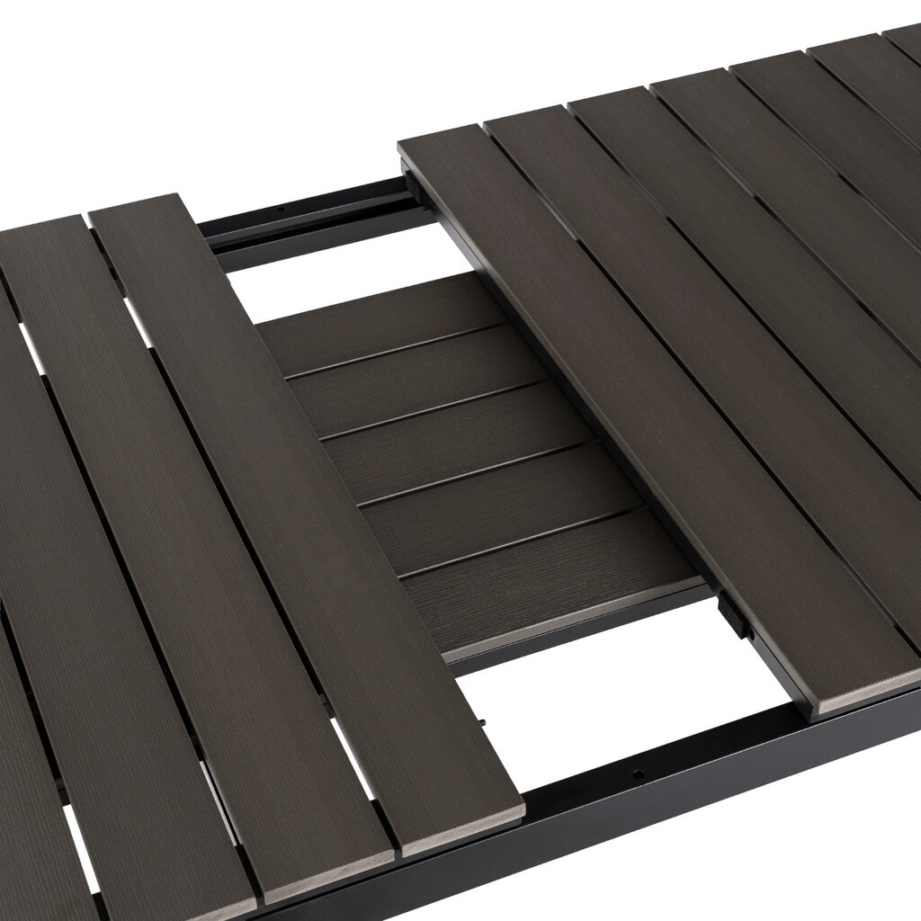 Sodo baldų komplektas Mebel Elite Technorattan ARGOS FRESNO juoda pilka – Image 6
