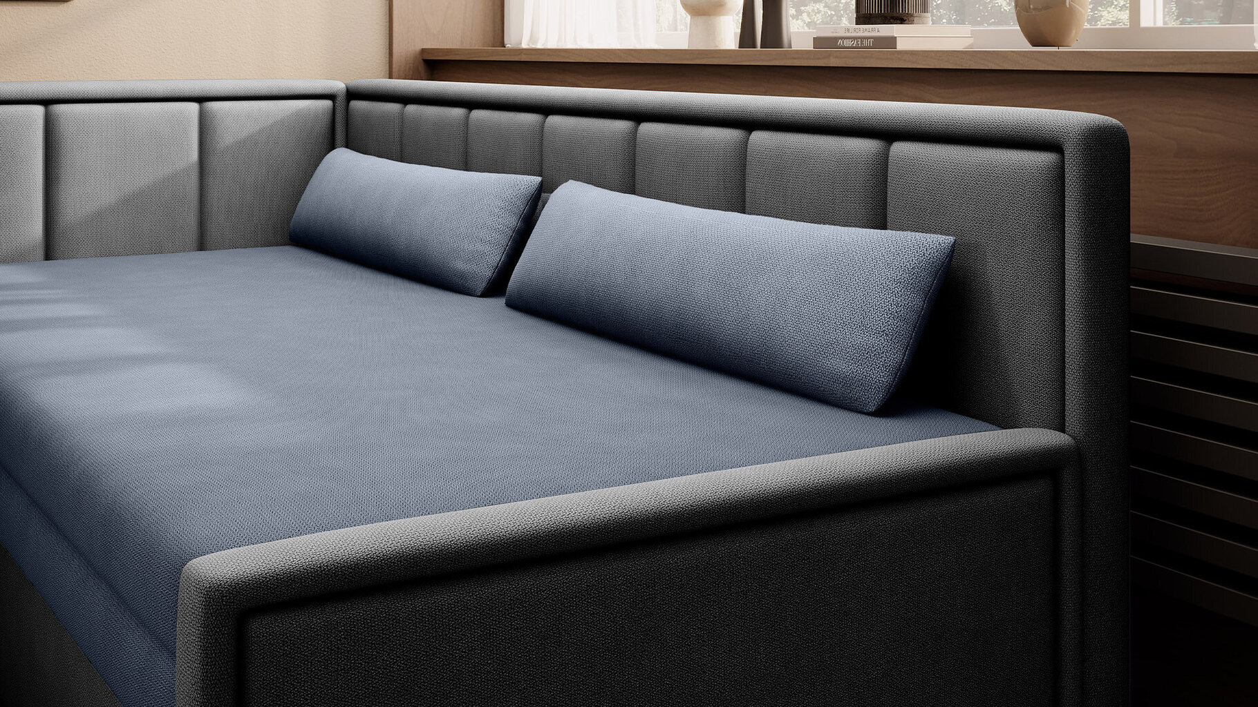 Sofa Fulgeo, pilka, Kairinis variantas – Image 4