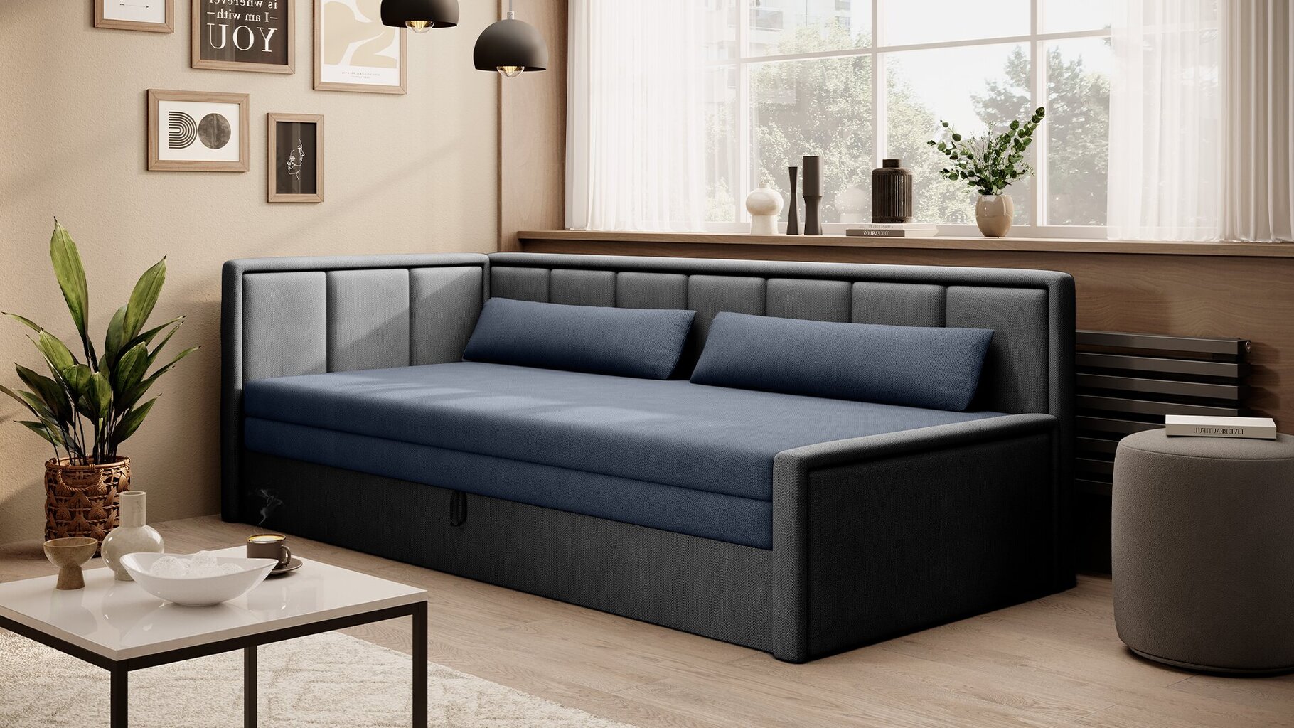 Sofa Fulgeo, pilka, Kairinis variantas – Image 5