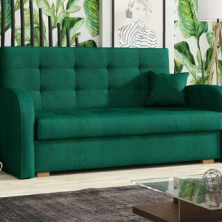 Sofa lova IVA 3 Gold, žalia