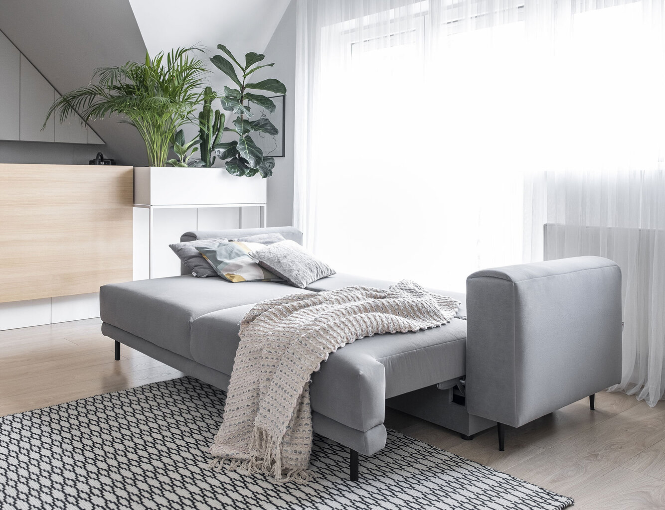 Sofa NORE Dalia Velvetmat 04, pilka – Image 7