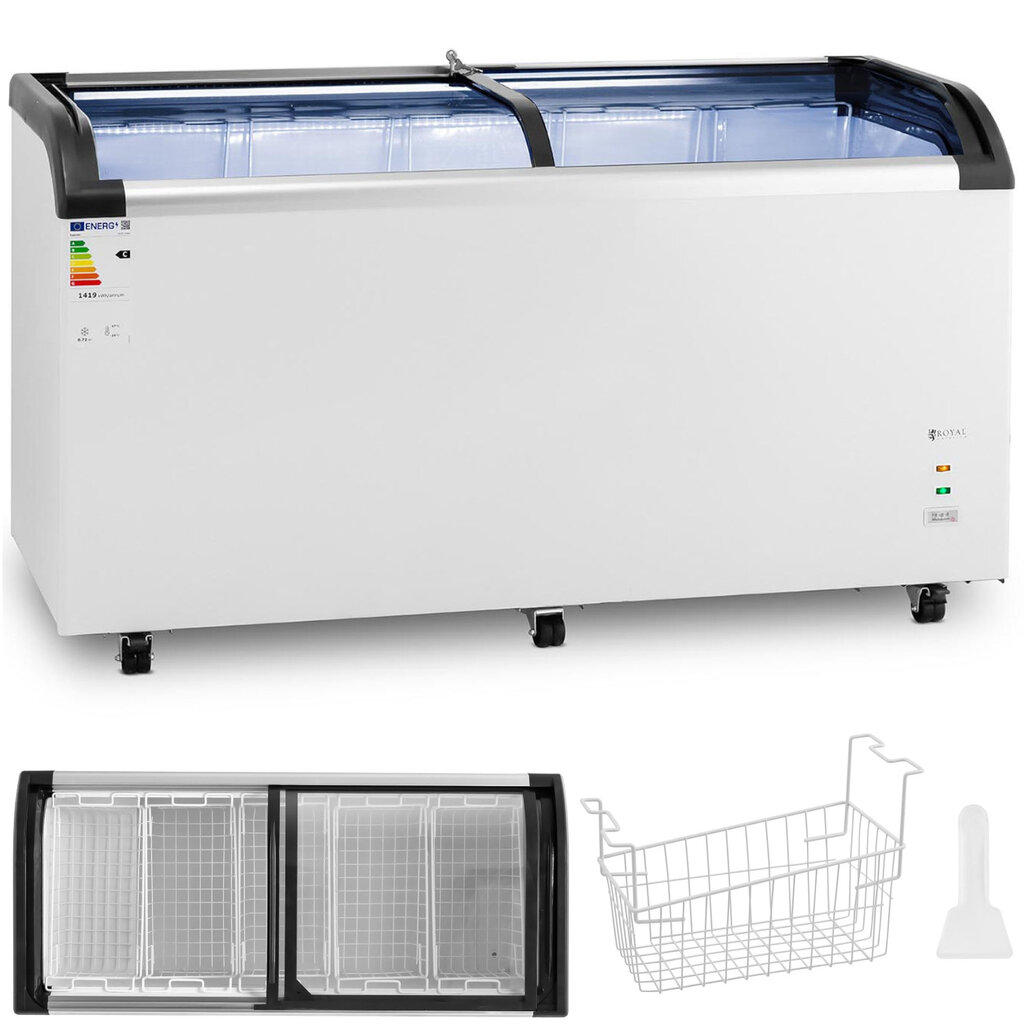 Stiklinė šaldymo dėžė ledams ir šaldytiems produktams, 445 l – Image 2