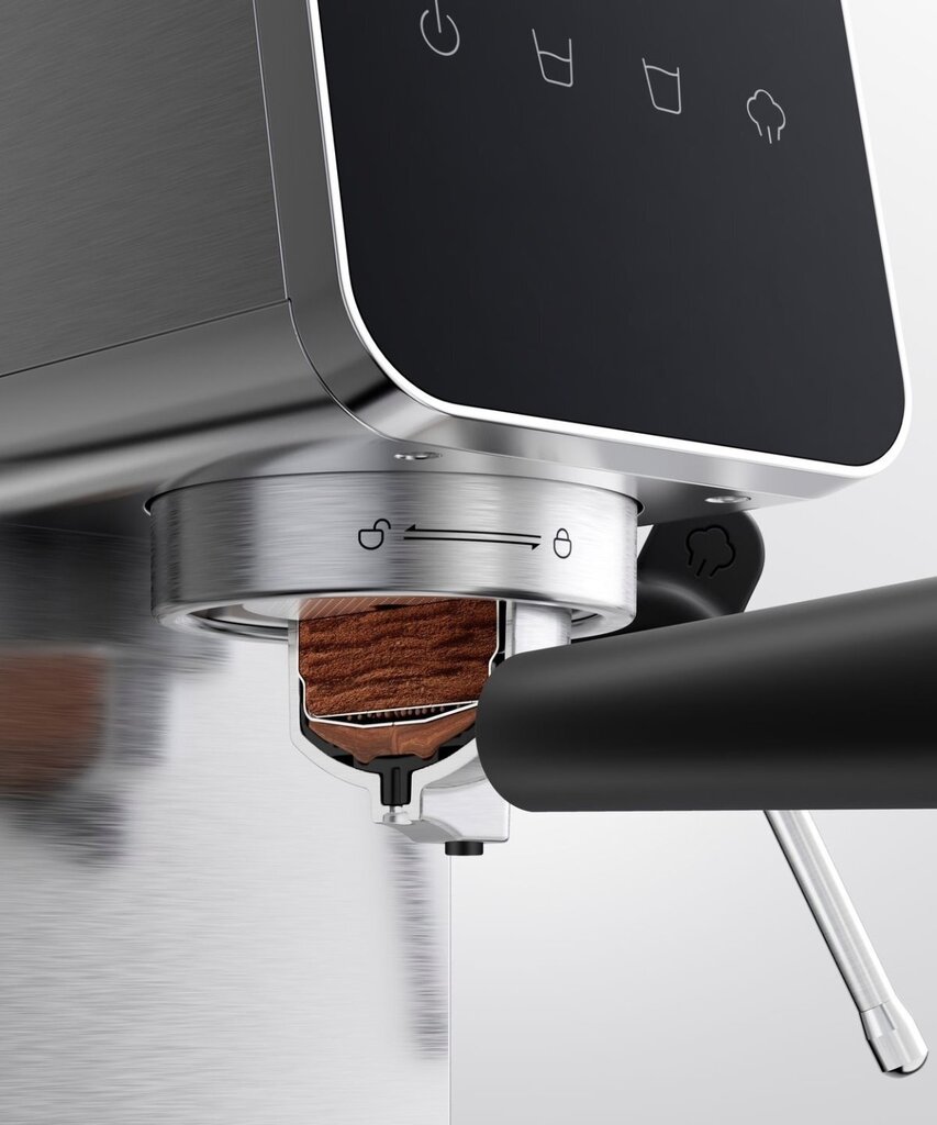 Pusiau automatinis kavos aparatas Xiaomi BHR9798EU Silver/Black, Su rankiniu pieno plakimu – Image 9